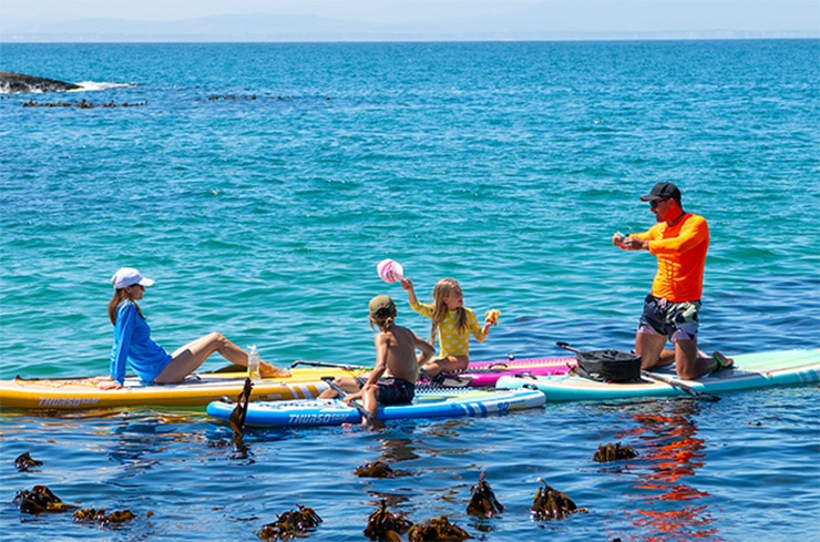 paddle boarding with kids featured